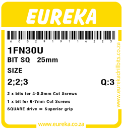 1FN30 - Square Bit 25mm -1FN30_Label_T